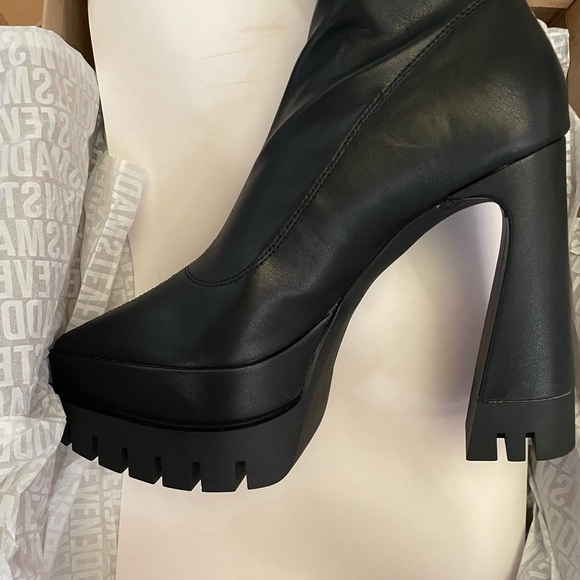STEVE MADDEN MARA LUG SOLE PLATFORM KNEE HIGH BOOTS - Picture 12 of 14